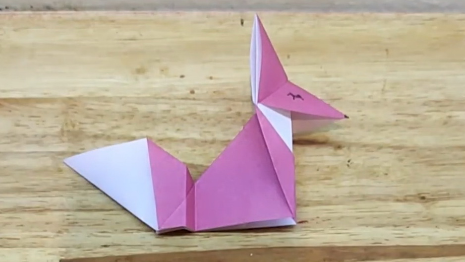 立立坨折纸教程-小狐狸