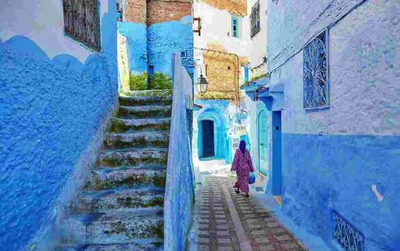 彩色的天堂摩洛哥