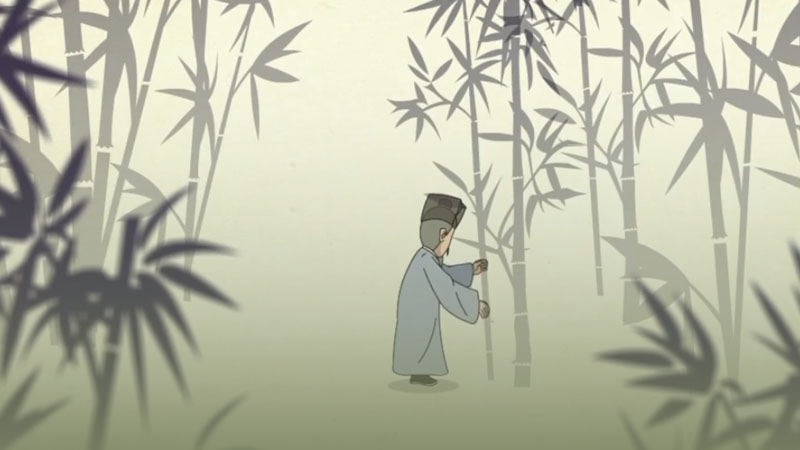 廉政动漫《人当如竹_虚心抱节》